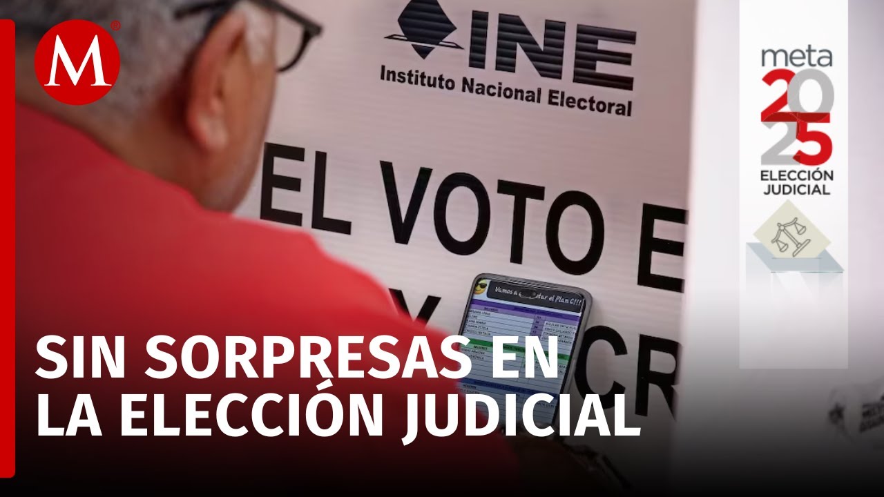 Resultados del Poder Judicial reflejan listas anticipadas de partidos