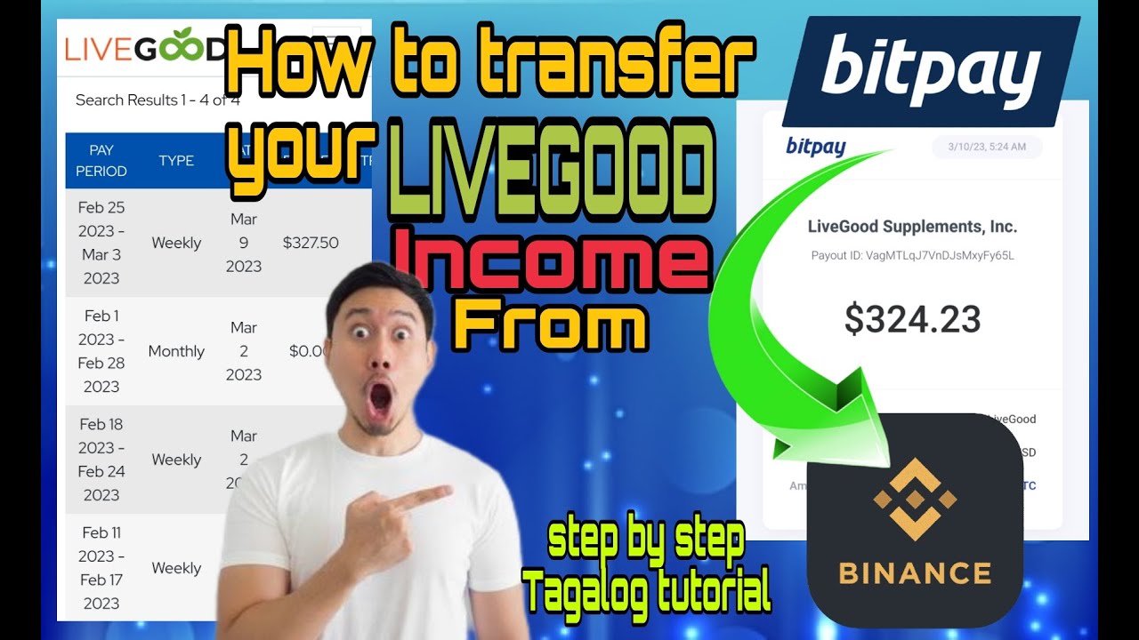 How to transfer your LiveGood earning from Bitpay to Binance? step by ...