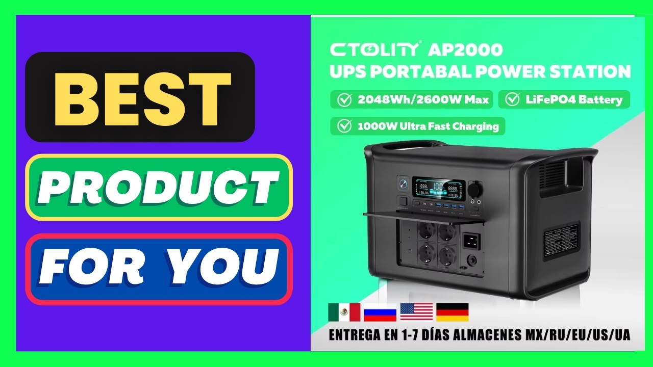 CTOLITY AP2000 2400W Portable Power Station 22