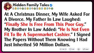 At A Christmas Dinner, My Wife Asked For A Divorce. My Father In Law Laughed: “Finally She Is...