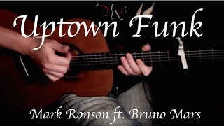 Video thumbnail of "Kelly Valleau - Uptown Funk (Mark Ronson ft. Bruno Mars) - Fingerstyle Guitar"