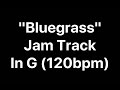 "Bluegrass" in G Jam Track 120bpm | Tom Strahle | Easy Guitar | Basic Guitar