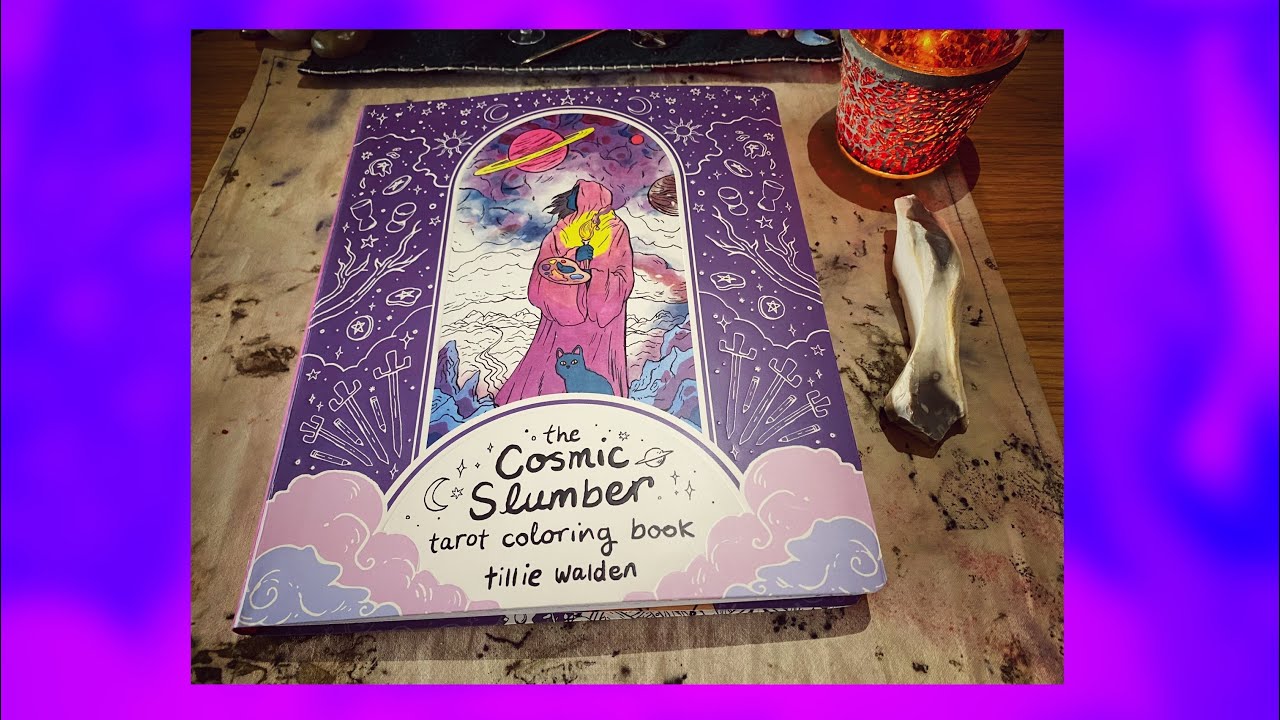 The Cosmic Slumber Tarot Colouring Book