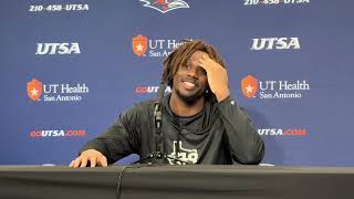UTSA LB Shad Banks Postgame Interview 48-26 win over Tulane 10.30.25