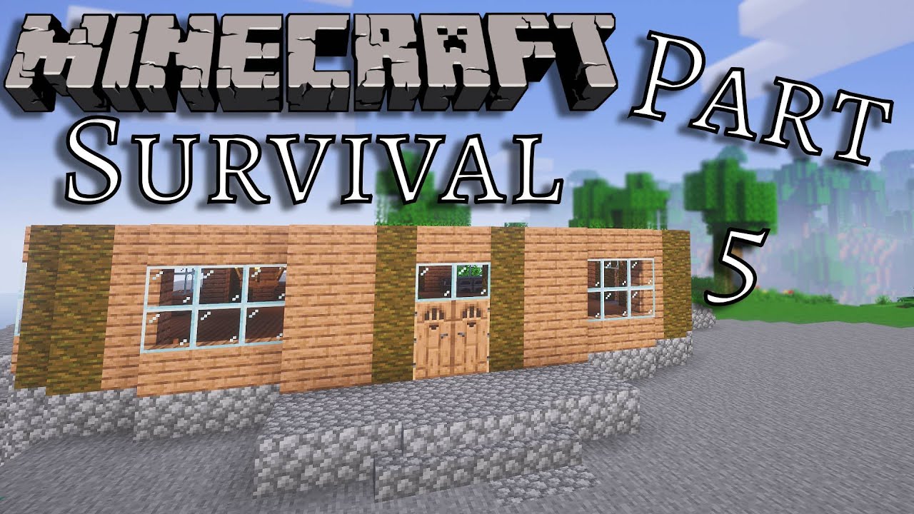 Jungle House Build Step 2! Minecraft Survival Part 5 - YouTube