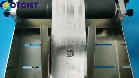 How to Print High-resolution QR Code on Small Paper Card by CYCJET UV High-speed Inkjet Printer