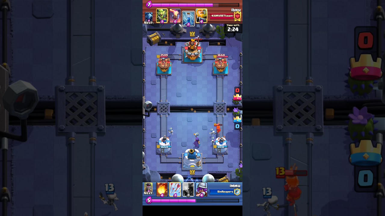 Valkyrie counter || Clash Royale || Witch || Clash of Clans || Valkyrie vs Witch