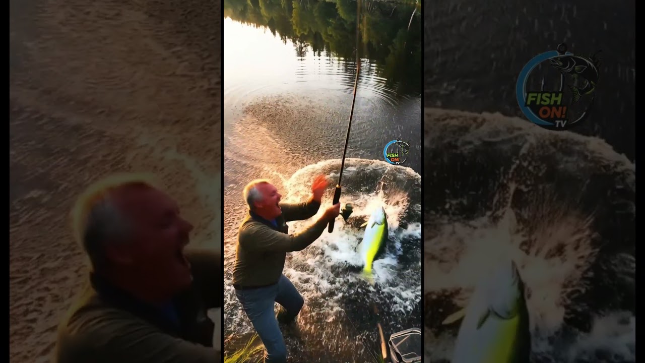 Old man fishing giant fish 50 