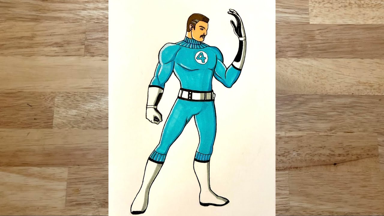 How to draw Mr Fantastic ( Reed Richards ) - YouTube