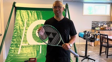 Tennis string bed tension measurement using ERT-300 and Mini STT