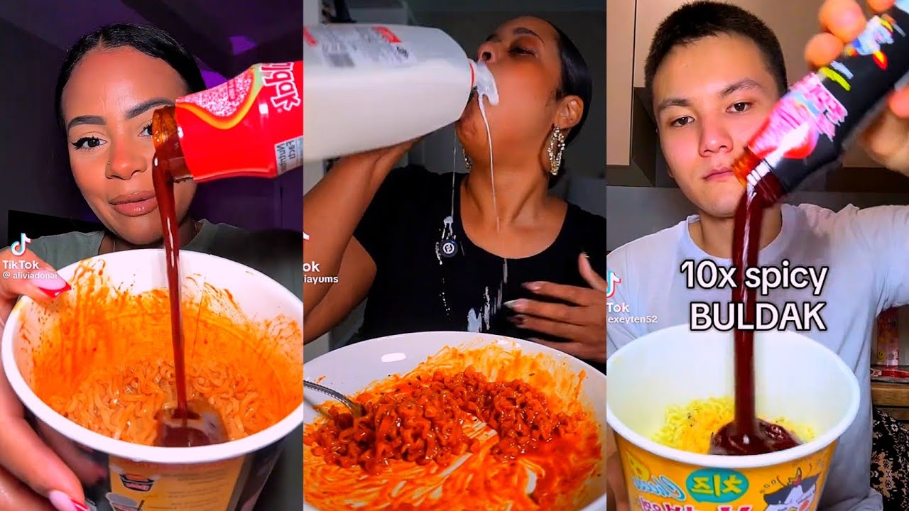 SOME OF THE BEST EXTRA SPICY BULDAK MUKBANGS | TIKTOK COMPILATION 