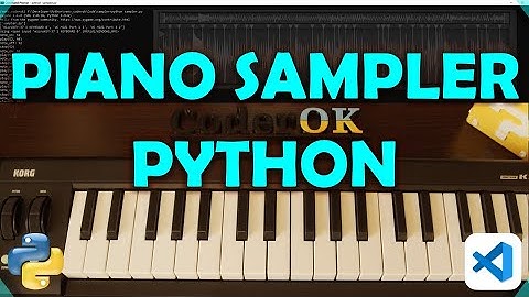 A Simple Piano Sampler written in Python (Steinway & Sons model B Grand Piano)