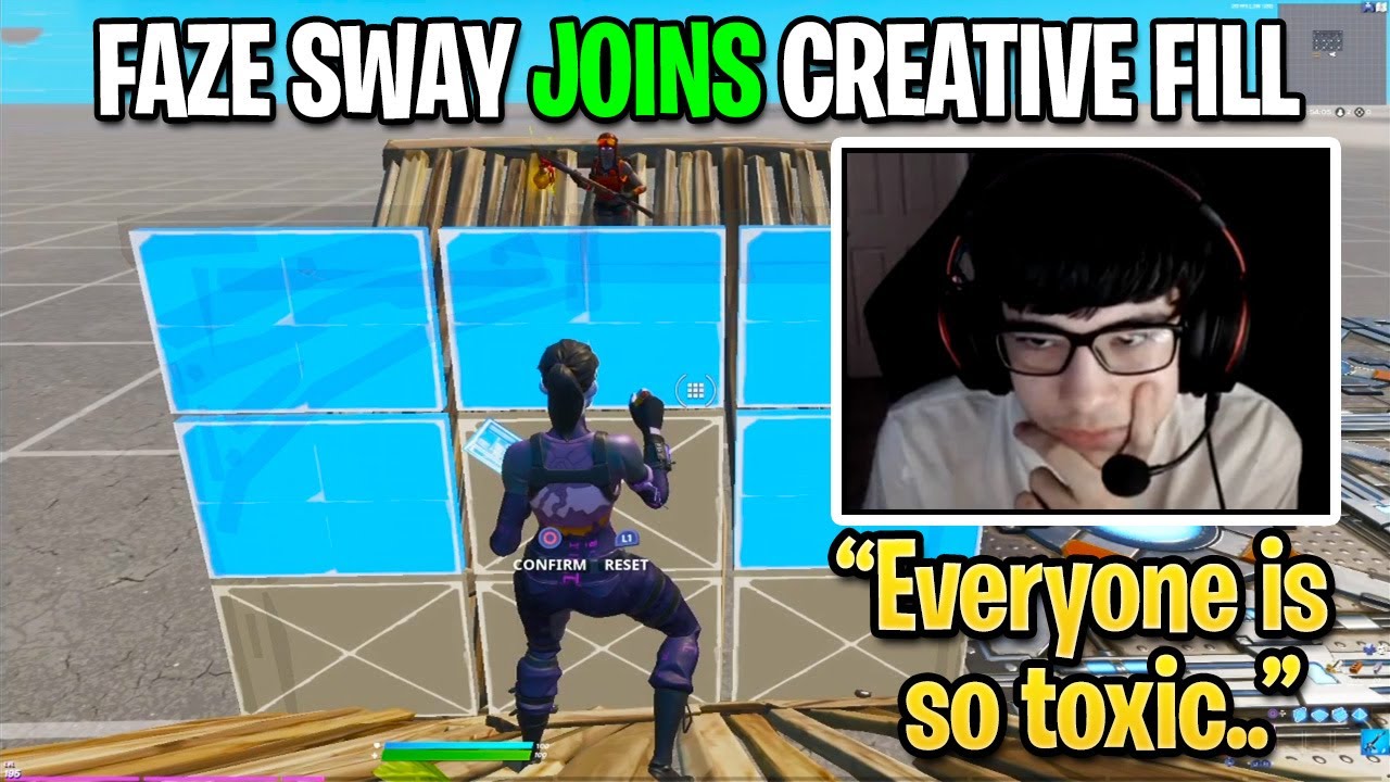 FaZe Sway joins Random Creative Fill and This Happened (Fortnite)