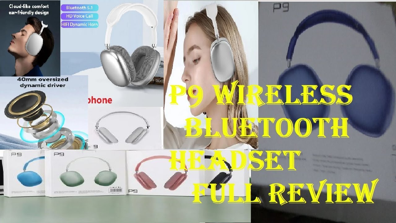 How to Listen to FM Radio | How to Use Mic & Answer Calls | P9 Wireless Bluetooth Headset | 2025
