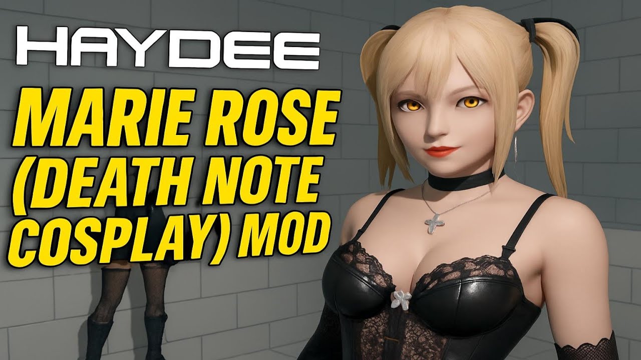 Video sličica za Marie Rose (Death Note Cosplay) Mod | Haydee | Bela cona, Hardcore, Vodnik, Brez komentarja, 8K