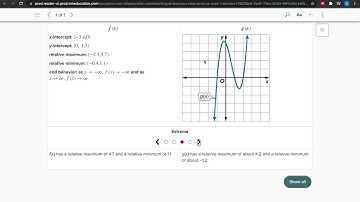Comparing Properties of Nonlinear Functions - Algebra 2 - Example from McGraw Hill Reveal Math