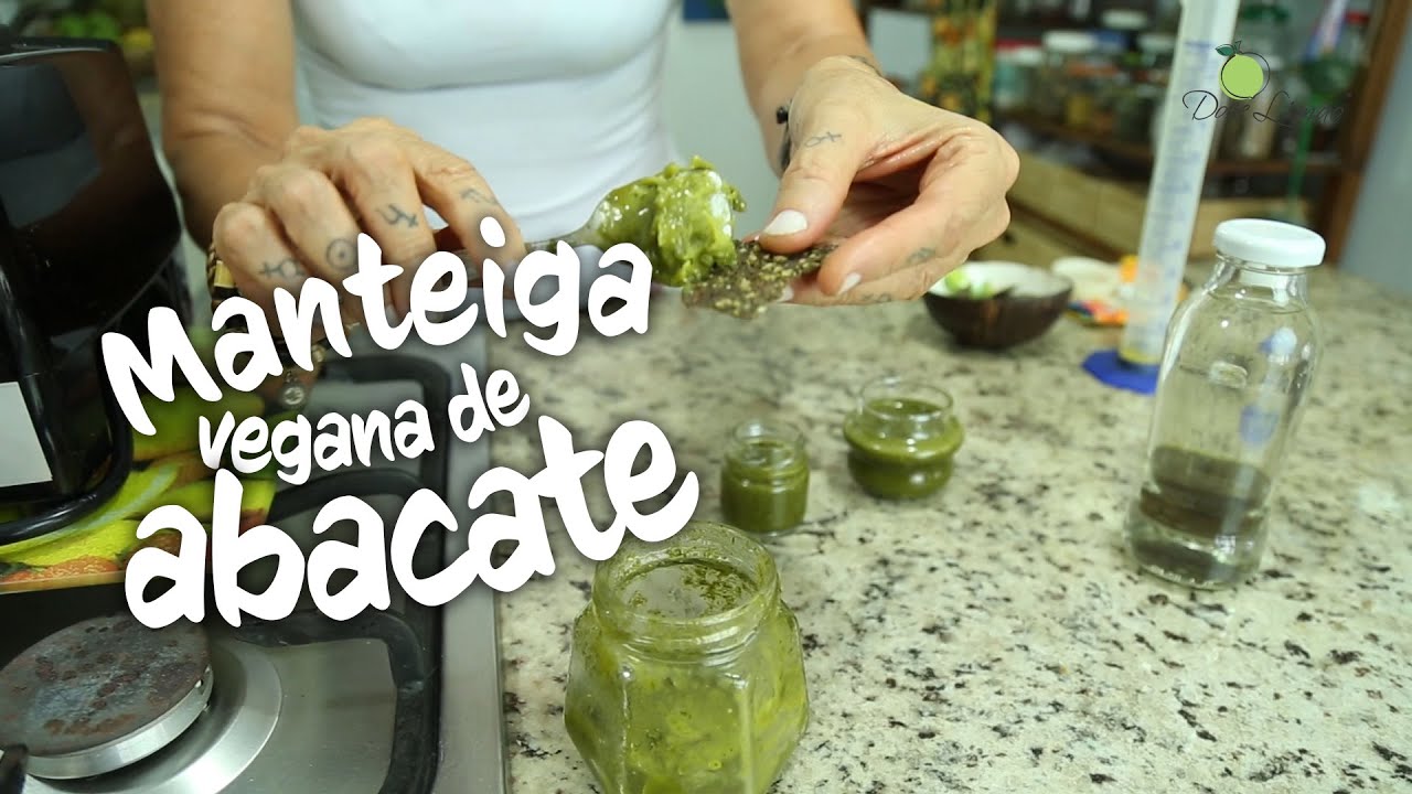 Manteiga vegana de abacate