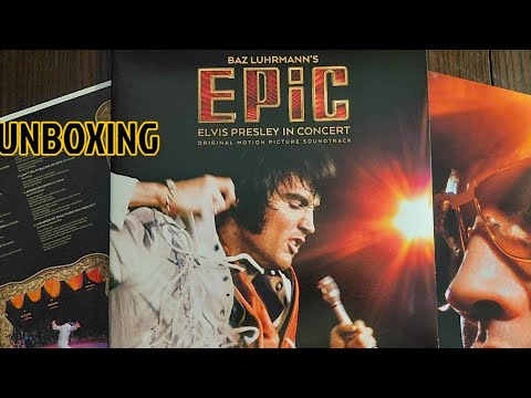 Elvis “EPIC” Double LP Unboxing 💿 Gold Vinyl Spin + Moody Blue