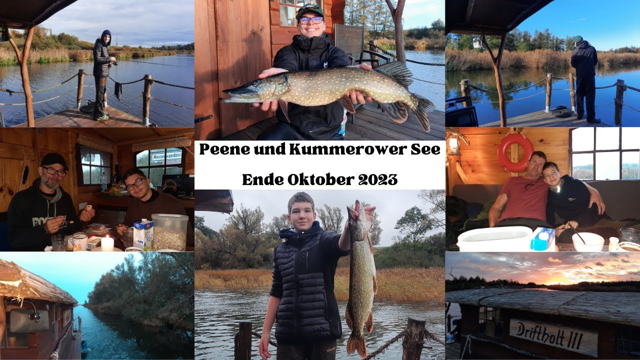 Floßtour auf dem Kummerower See und der Peene Ende Oktober 2023