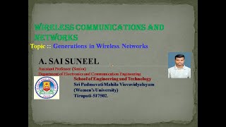 UNIT-1 :: WCN :: Generation in Wireless Networks