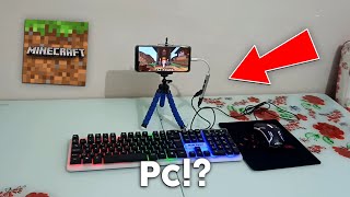 Telefonu PC Yapma!🎮 Telefona Nasıl Klavye ve Fare Bağlanır ? -Minecraft