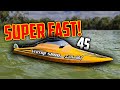 INSANE! Cheap, 4s Powered RC Speed Boat! Volantex Vector SR80 Pro RC Boat Review!