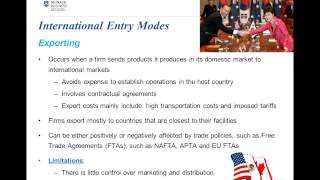 Internationalisation- Entry Modes 1