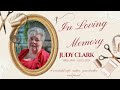 Memorial Service for Judy Clark