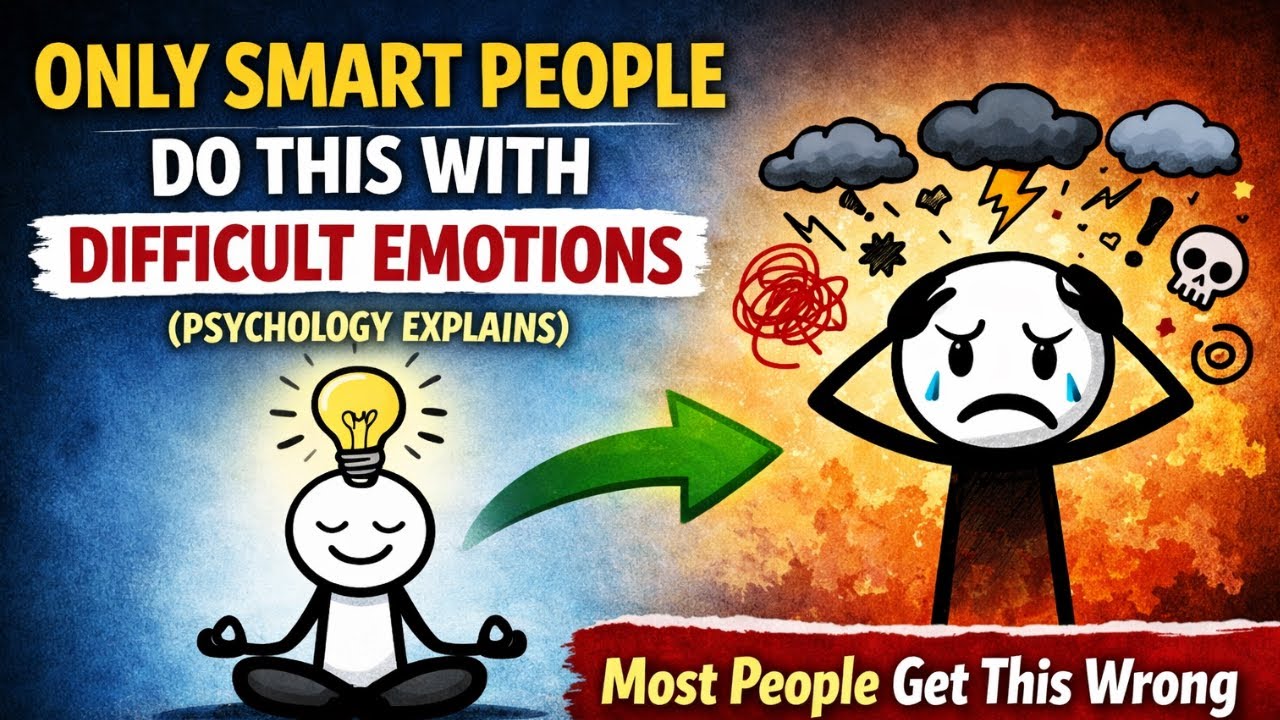 Only Smart People Do This With Difficult Emotions (Psychology Explains).