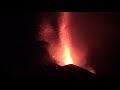 Pyroclastic Fire Fountain at La Palma, Oct 28th