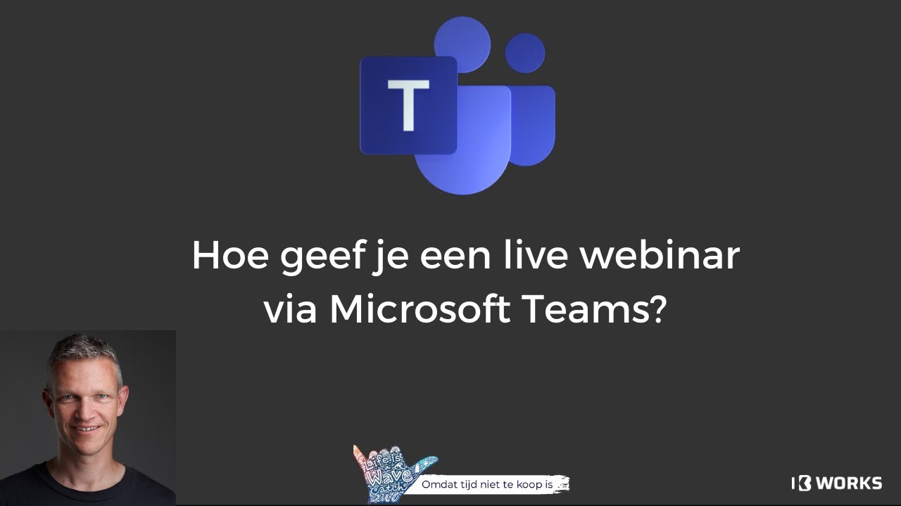 Hoe geef je een live webinar via Microsoft Teams? - YouTube