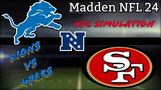 MADDEN NFL 24  Lions vs 49ers NFC CHAMPIONSHIP  SIMULATION (PS5)