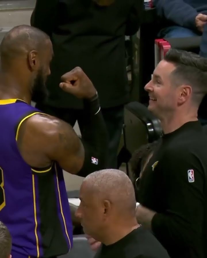 LeBron had JJ flinching ?