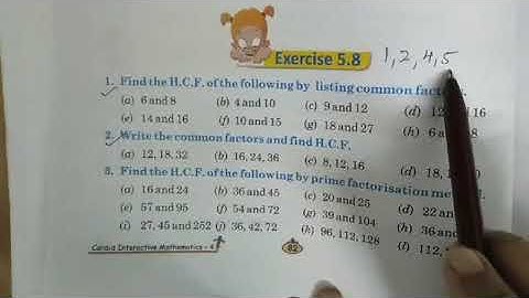 Class-4, Subject-Maths, Video-50,  Chapter-Multiples & Factors Exercise-5.8 By Mrs Surekha