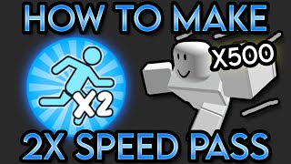 HOW TO MAKE A 2X SPEED GAMEPASS IN ROBLOX STUDIO 2023