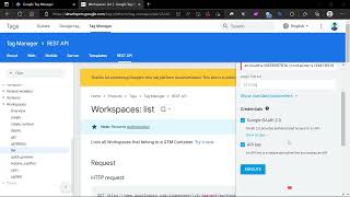 Google Tag Manager API