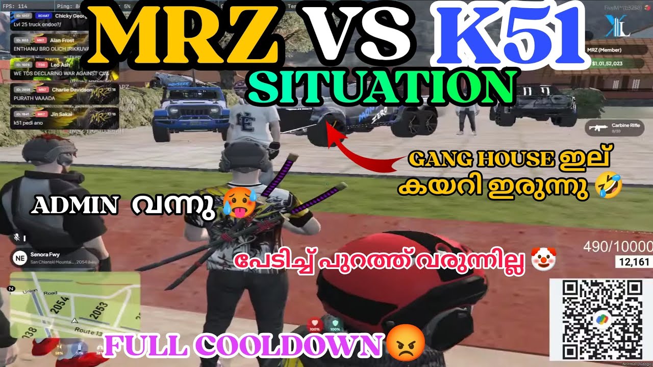 MRZ VS K51 SITUATION 😡|GANG HOUSE കയറി ഇരുന്നു🤡|X GOD വന്നു😱|FULL SCENE 