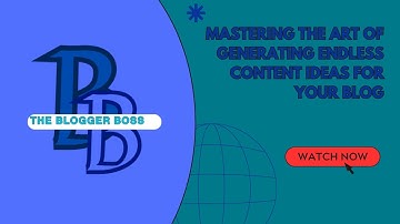 Mastering the Art of Generating Endless Content Ideas for Your Blog 🚀
