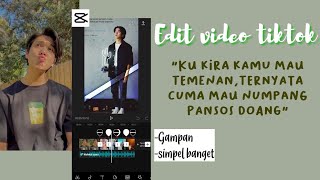 Cara Edit Video Lagu Ku kira Kamu Mau Temenan Ternyata~ | Capcut screenshot 2