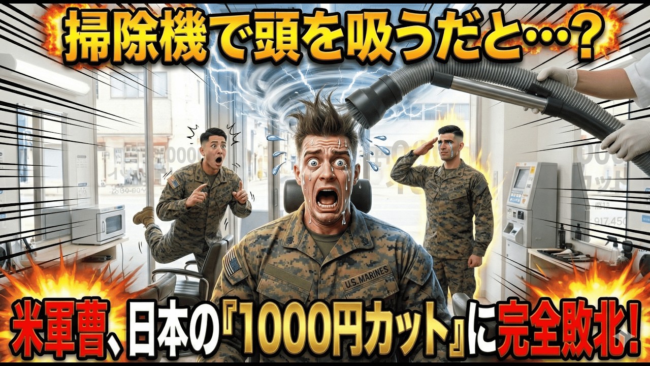 「掃除機で頭を吸うだと…？」日本の1000円カットに入った米軍曹、その『無駄のない動き』に敬礼する。「俺の耳が残っているぞ！」【海外の反応】