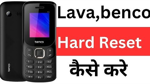 lava mobile hard reset / benco hard reset / benco hard reset kaise kare
