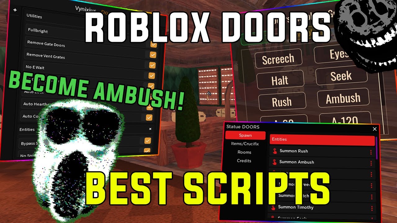 Stream Roblox Doors Script Cheat: Spawn Any Entity and Skip Any Door by  Roevacompba