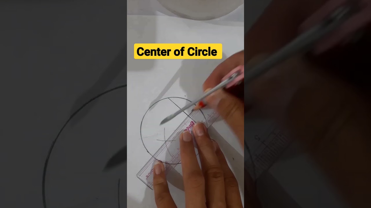 Perfect way to draw center of circle 
