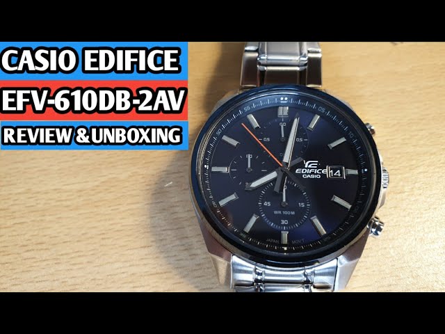 CASIO E-oro.gr EFV-580D-1AVUEF Edifice Chronograph Stainless - - YouTube Steel