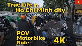 Normal Life in Vietnam | Saigon POV Motorbike Ride 4K