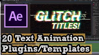 After Effects plugins for text animation