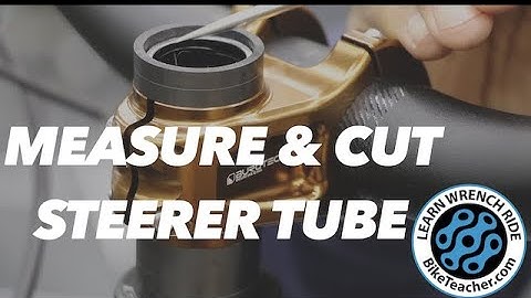 How to measure and cut a fork steerer tube for any threadless fork, suspension or rigid. Let
