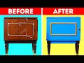 OLD FURNITURE RESTORATION GUIDE || Easy Ways to Reuse Old Stuff by 5-Minute DECOR!