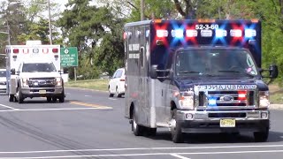 Wall Twp EMS Ambulance 52-3-60 And Hackensack Meridian Health Ambulance E44 Responding 5-7-21