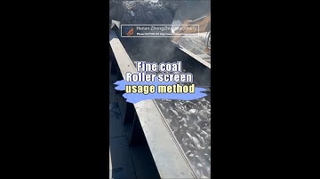 Use method of fine coal roller screen#sievingmachine  #centrifuge